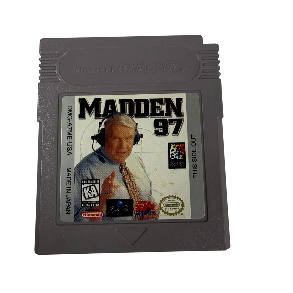 Nintendo Game Boy Madden 97 NFL Video Game Cartridge DMG-A7ME-USA Retro 90s
